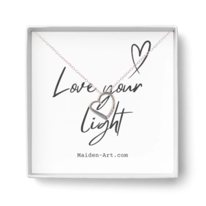 14K Silver Plated Necklace Love Heart Pave Pendant Necklace