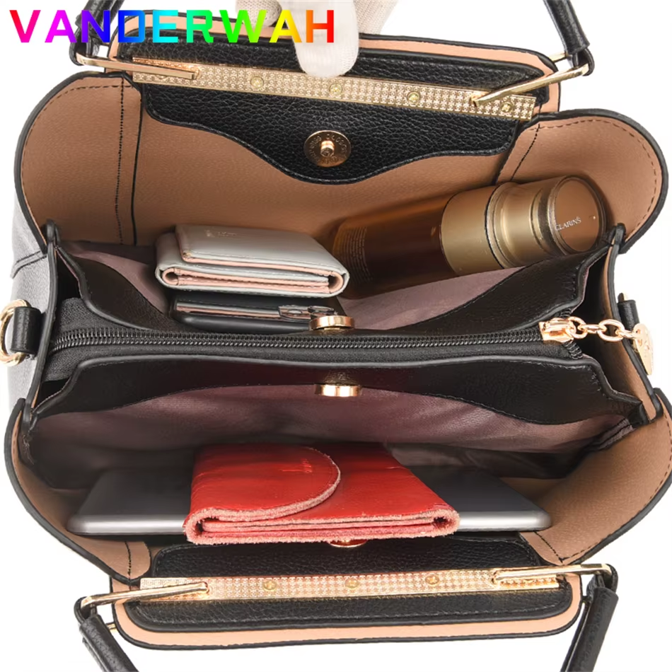 Soft Leather Luxury Handbags Tote - Image 7