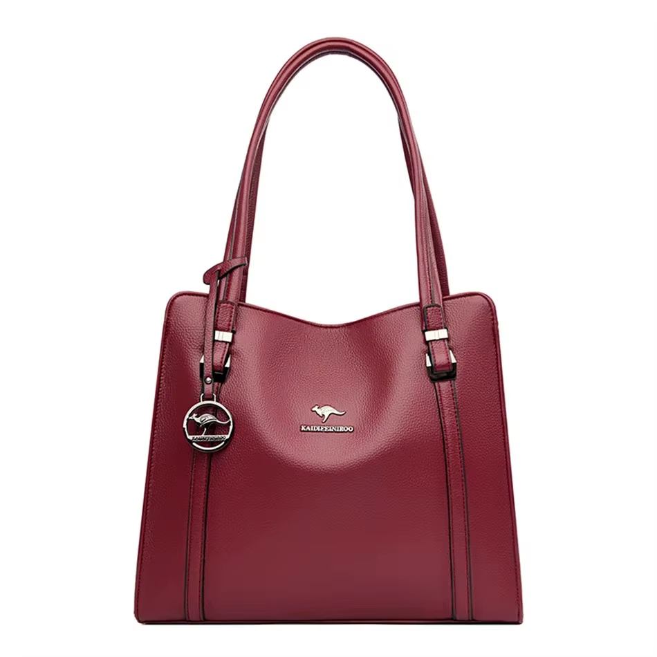 Soft Leather Luxury Handbags Tote - Image 14