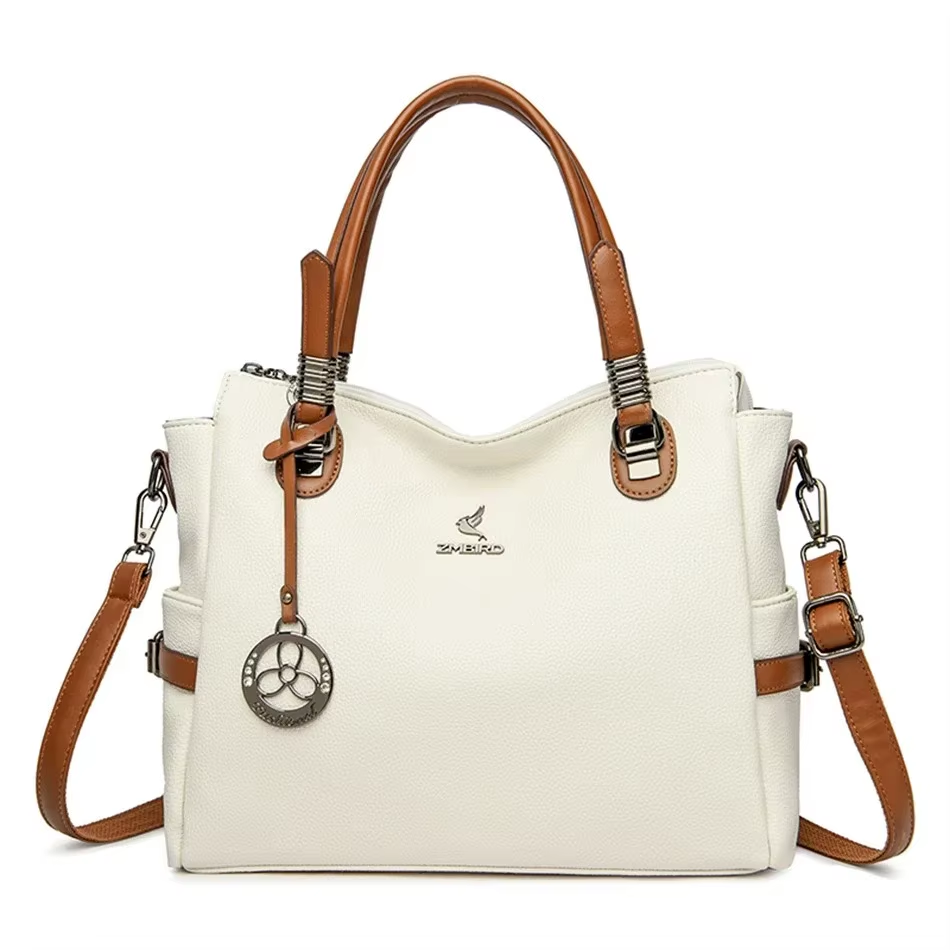 Soft Leather Luxury Handbags Tote - Image 11