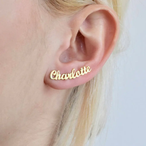 Letter Name Earrings Personalized Custom Earrings